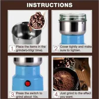 Multifunction Smash Machine Original,Mini Electric Coffee Bean Grinder Herbs Spices Nuts Grinding Mill — фото 7