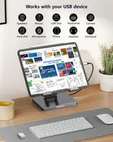 Хаб-подставка NOVOBAY ST901 для iPad Pro/Air, USB-C, 4K 60Hz HDMI, PD, SD/TF, 3xUSB 3.0, Audio — фото 4