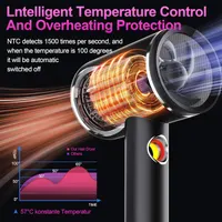 Фен Tisoutec 2400Вт, профессиональный, AC мотор, ионизация, 4в1, диффузор, 2 насадки, 3 скорости — фото 5