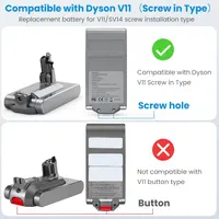 Акумулятор LabTEC для Dyson V11 SV14 (Screw-in), 3900мАг 25.2В Li-ion, заміна Absolute, Fluffy — фото 8