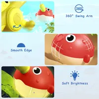 Baby Bath Toys for 1 2 3 Years, 6 Pieces Baby Bath Game 0-6 Months Luminous Duck Fishing Kids Toys Magnetic Fishing Games Floating Toy — фото 2