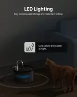 Cat Water Fountain for Drinking: Cat Fountain - 2L Pet Water Dispenser - Drinking Dog Bowl - Super Silent - with 6 Filters + 3 Sponges - GIOTOHUN — фото 8