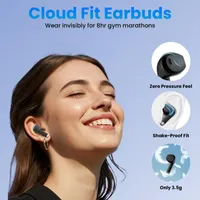 Беспроводные наушники S05-0699, Bluetooth 5.3, Deep Bass, 48ч, LED-дисплей, IPX7, микрофон (Черные) — фото 2