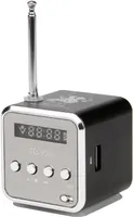 Міні-радіо Td V26, портативна колонка, MP3-плеєр, FM-радіо, USB, TF-карта, Акумулятор, Чорний