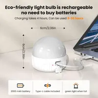 Акумуляторна LED лампа LGMCF E14 (з E27 адаптером), 6W, димована, 3 кольори, з пультом ДК, магнітна — фото 5
