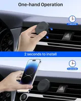 Магнітний тримач YOSH в дефлектор (вент. решітку), сильні магніти, для iPhone, Samsung — фото 3