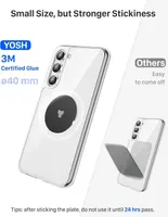 Магнітний тримач YOSH в дефлектор (вент. решітку), сильні магніти, для iPhone, Samsung — фото 4