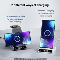 Зарядная станция Phelinta 3-в-1 для Samsung Galaxy S25/S24/Watch 8/7/6/Buds (Черная) — фото 4