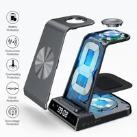 Зарядная станция Phelinta 3-в-1 для Samsung Galaxy S25/S24/Watch 8/7/6/Buds (Черная) — фото 7
