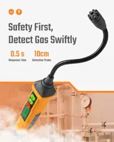 Детектор витоку газу PT210S, 10 см зонд, (%LEL), природний газ, метан, пропан (Жовтогарячий) — фото 3