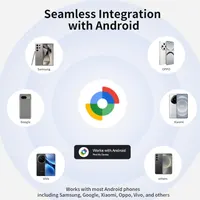 Bluetooth-трекер RSH (4 шт) для Android, Google Find Hub, для ключів, багажу, гаманця (Чорний) — фото 2