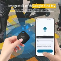 Bluetooth-трекер RSH (4 шт) для Android, Google Find Hub, для ключів, багажу, гаманця (Чорний) — фото 4