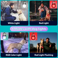 Фонарик-маячок HIFORT (2 шт) для ошейника, LED, 4 режима, USB, IP68, подсветка для собак — фото 8