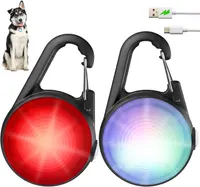HIFORT Dog Collar Light, 2 Packs 4 Modes LED Lights for Dog Collar, High Capacity USB Rechargeable, IP68 Waterproof — фото 4