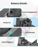 Аккумулятор S05-0748 (6000мАч) для Dyson V6, DC58, DC59, DC61, DC62, SV03, SV04, SV06, SV07, SV09 — фото 2