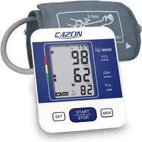 Тонометр CAZON (S05-0751) автоматичний, на плече, велика манжета 22-40см, LCD-дисплей (Синій) — фото 7