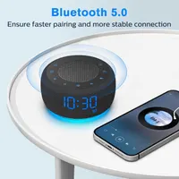 Будильник AONELAS BUFFBEE с Bluetooth-колонкой и FM-радио, Hi-Fi звук, Полный диммер, от сети — фото 5