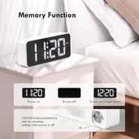 Будильник CHEREEKI (S05-0754) цифровой, LED, 2 будильника, 10 мелодий, 3 расписания, USB-порт, от сети — фото 4