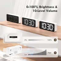 Будильник CHEREEKI (S05-0754) цифровой, LED, 2 будильника, 10 мелодий, 3 расписания, USB-порт, от сети — фото 5