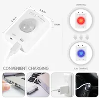LED-лента 2м с датчиком движения (Теплый Белый), USB, аккумуляторная, ночник для шкафа, кухни — фото 3