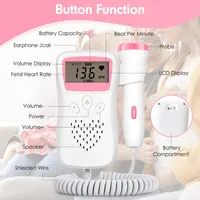 Baby Monitor Fetal Doppler – Домашний портативный датчик сердцебиения плода, Монитор беременности — фото 3