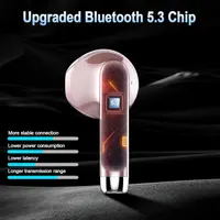 Навушники S05-0766 (Rosegold) бездротові, Bluetooth 5.3, 40г, ENC, IP7, Dual LED-дисплей, TWS — фото 5