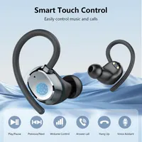 Наушники S05-0769 (Ярко-Розовые) Sport, Bluetooth 5.4, 128ч, 4-ENC, IP7, LED-дисплей, с заушинами