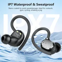 Наушники S05-0769 (Ярко-Розовые) Sport, Bluetooth 5.4, 128ч, 4-ENC, IP7, LED-дисплей, с заушинами — фото 4