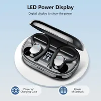 Наушники S05-0769 (Ярко-Розовые) Sport, Bluetooth 5.4, 128ч, 4-ENC, IP7, LED-дисплей, с заушинами — фото 5