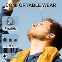 Навушники Rulefiss S05-0785 Sport (Чорні), 75г, Bluetooth 5.4, 4-ENC, IP7, LED-дисплей, з завушинами — фото 7