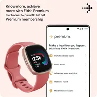 Смарт-часы Fitbit Versa 4 (Pink Sand/Copper Rose) GPS, 24/7 Heart Rate, 40+ режимов, Sleep Tracking — фото 7