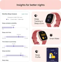 Смарт-годинник Fitbit Versa 4 (Pink Sand/Copper Rose) GPS, 24/7 Heart Rate, 40+ режимів, Sleep Tracking — фото 4
