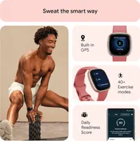 Смарт-годинник Fitbit Versa 4 (Pink Sand/Copper Rose) GPS, 24/7 Heart Rate, 40+ режимів, Sleep Tracking — фото 5