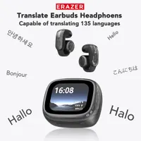 Навушники-перекладач XF28 (135 мов) 3-в-1, з LCD-кейсом, Open-Ear Clip, Bluetooth