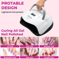LED-лампа NAILGIRLS 168Вт, УФ-лампа для нігтів, 4 таймери, Авто-сенсор, Сушка для гель-лаку — фото 3