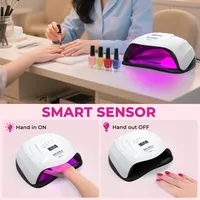 LED-лампа NAILGIRLS 168Вт, УФ-лампа для нігтів, 4 таймери, Авто-сенсор, Сушка для гель-лаку — фото 5