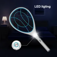 Night Cat Fly Racket Electric: Fly Swatter Electronic Bug Zapper Bat Mosquito Insect Killer Indoor USB Rechargeable 3000V — фото 5
