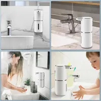 Дозатор мила HOMELYLIFE (380мл) пінний, сенсорний, 4 рівні, USB, Настінний (IPX5) — фото 3
