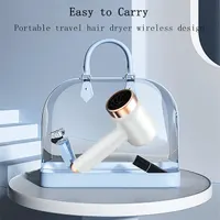 Портативний бездротовий фен з гарячим та холодним повітрям, USB-зарядка, 1000Вт, для дому та подорожей — фото 4