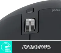Миша Logitech MX Master 3S (Graphite), Бездротова, Ergo, 8K DPI, Quiet Clicks, Logi Bolt, Bluetooth — фото 2