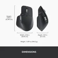 Миша Logitech MX Master 3S (Graphite), Бездротова, Ergo, 8K DPI, Quiet Clicks, Logi Bolt, Bluetooth — фото 4