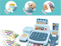 Cash Register Toy, Interactive Kids Supermarket Checkout Toy, with Scanner Lights Sounds Effect for Children — фото 6