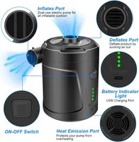 Electric Air Pump for Inflatables 5200mAh Air Mattress Pump Rechargeable Portable Mini Inflator/Deflator Pumps — фото 4