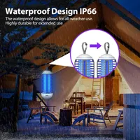 2 in 1 Mosquito Repellent Lamp - Camping USB Lamp, 2500 mAh UV Fly Trap with LED Light, IP66 Electric Outdoor/Indoor for Garden Patio — фото 6