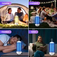 2 in 1 Mosquito Repellent Lamp - Camping USB Lamp, 2500 mAh UV Fly Trap with LED Light, IP66 Electric Outdoor/Indoor for Garden Patio — фото 7