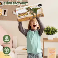 Радіокерований динозавр T-Rex JOYIN, ходить, гарчить, світяться очі, іграшка для дітей — фото 4