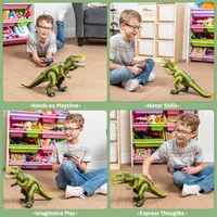 Радиоуправляемый динозавр T-Rex JOYIN, ходит, рычит, светятся глаза, игрушка для детей — фото 7