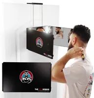 Зеркало 3-стороннее The 360 Mirror для стрижки, с LED-подсветкой, подвесное, для барберов — фото 2