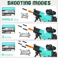 Игрушечный автомат-снайперка (Nerf style), 3 режима, Прицел, Сошки, Аккумулятор, 100 пуль — фото 2