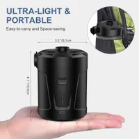 Electric Air Pump for Inflatables 5200mAh Air Mattress Pump Rechargeable Portable Mini Inflator/Deflator Pumps